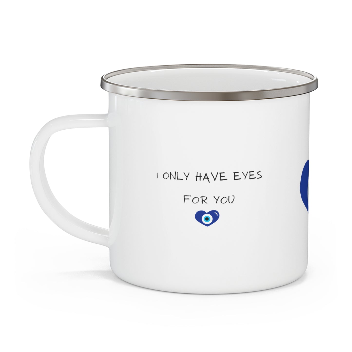 Enamel Camping Mug - Evil Eye/Mati Design