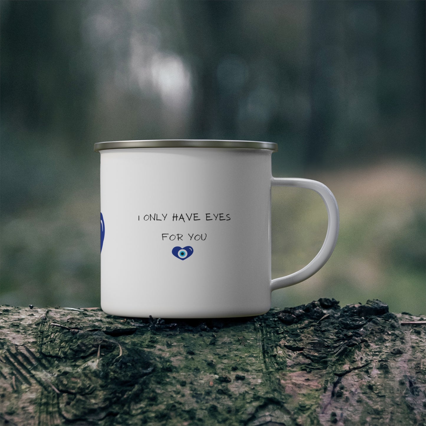Enamel Camping Mug - Evil Eye/Mati Design