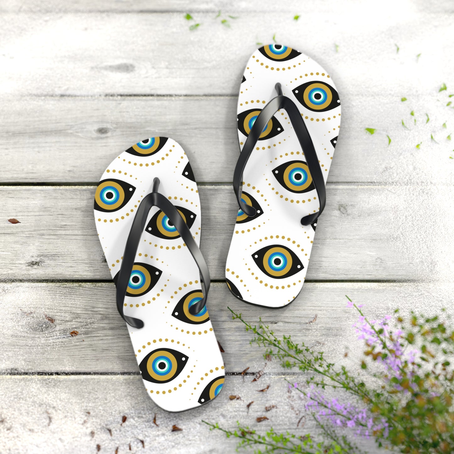Mati/Evil Eye Flip Flops