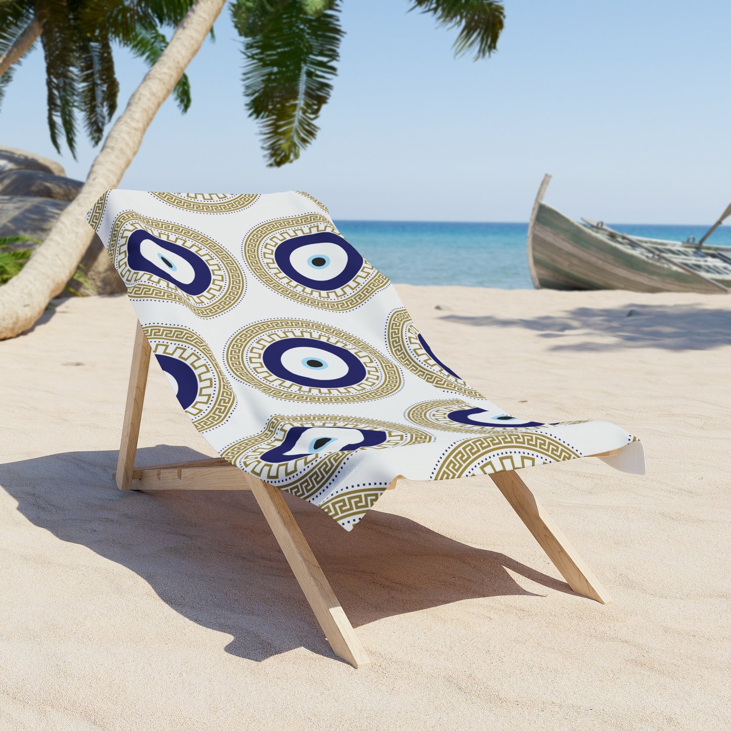 "Mati" Evil Eye Beach Towel