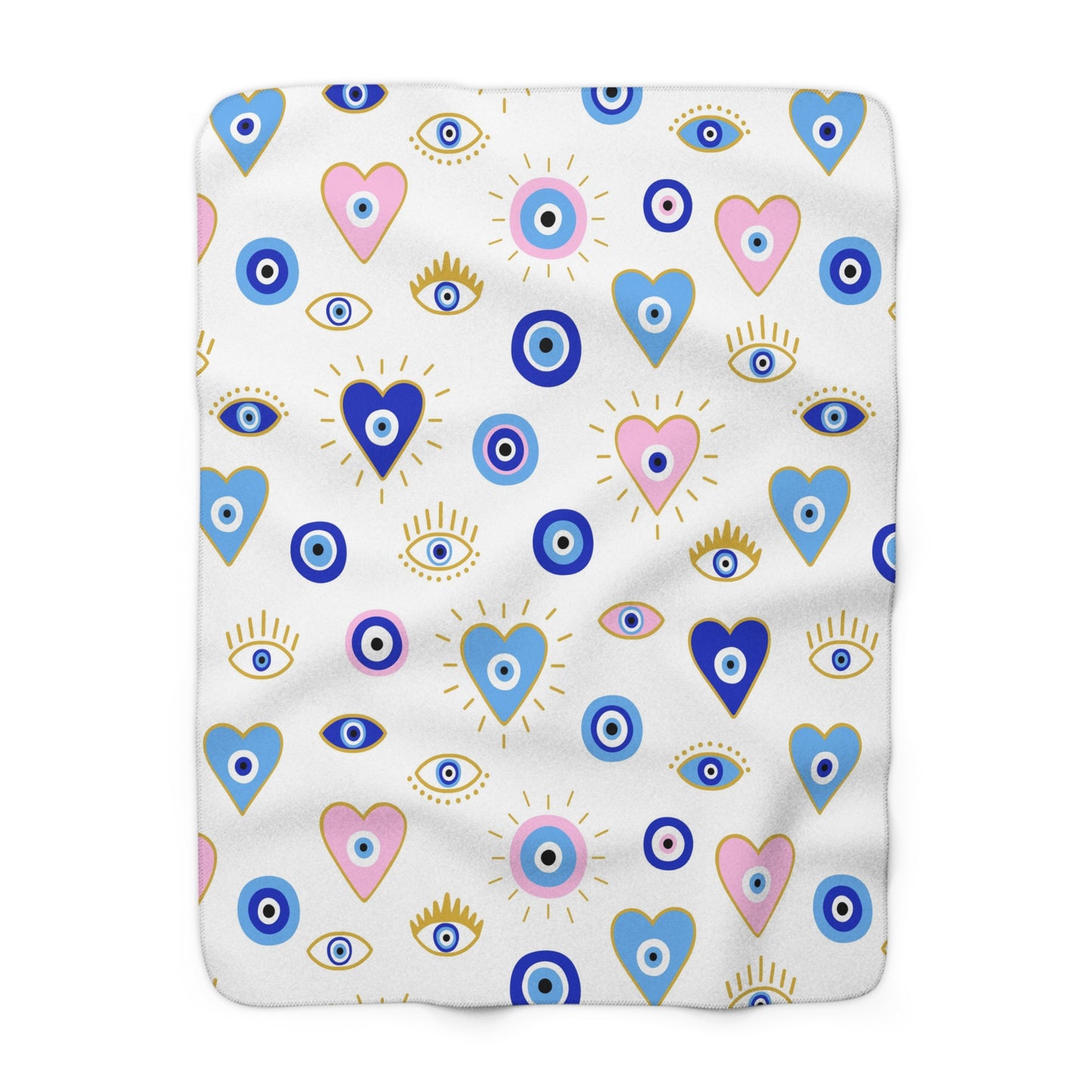 Mati/Evil Eye Sherpa Fleece Blanket