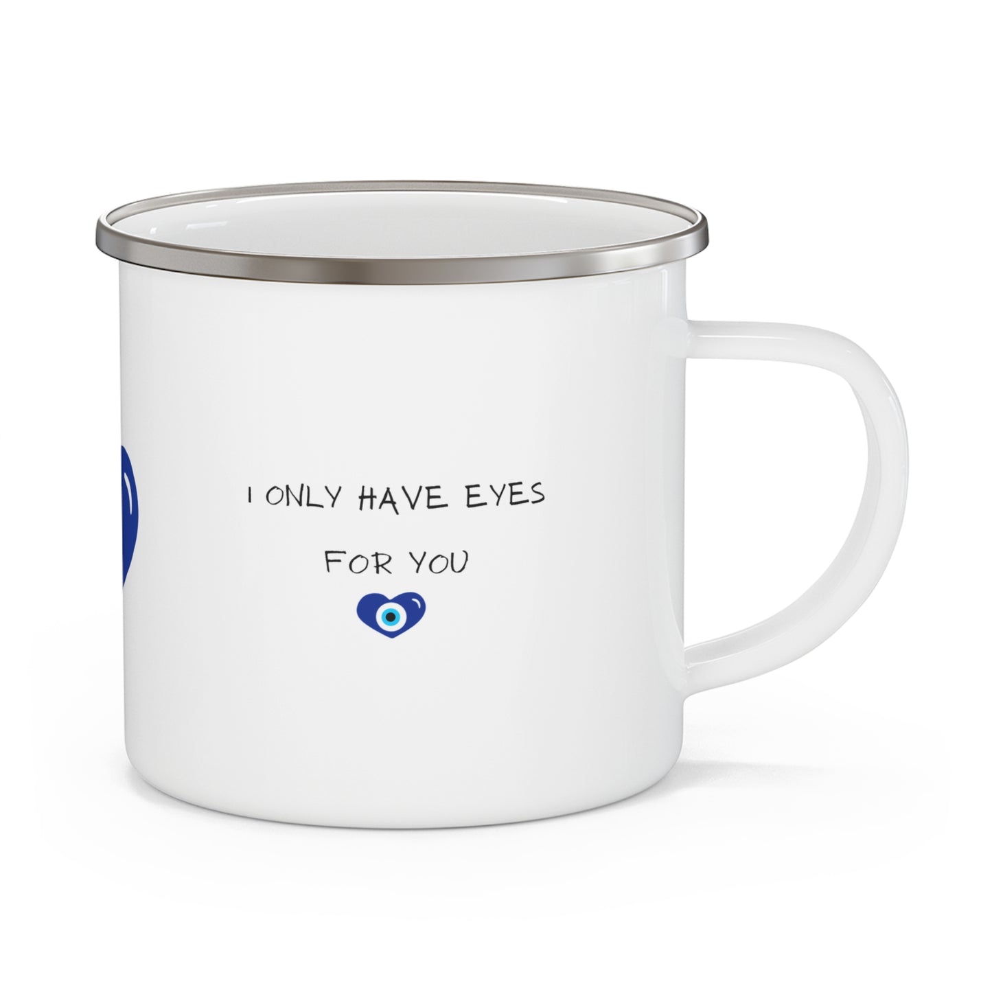 Enamel Camping Mug - Evil Eye/Mati Design
