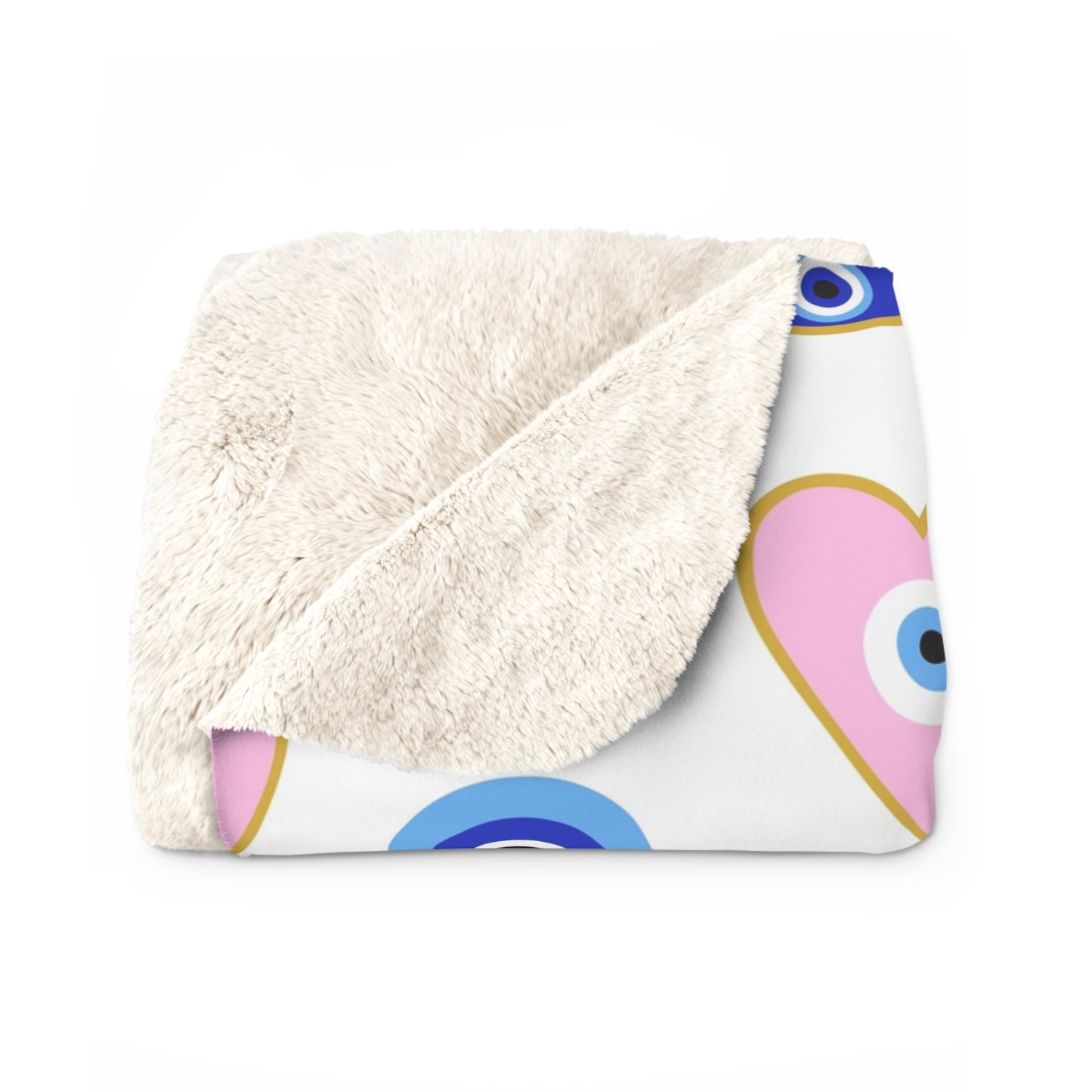 Mati/Evil Eye Sherpa Fleece Blanket
