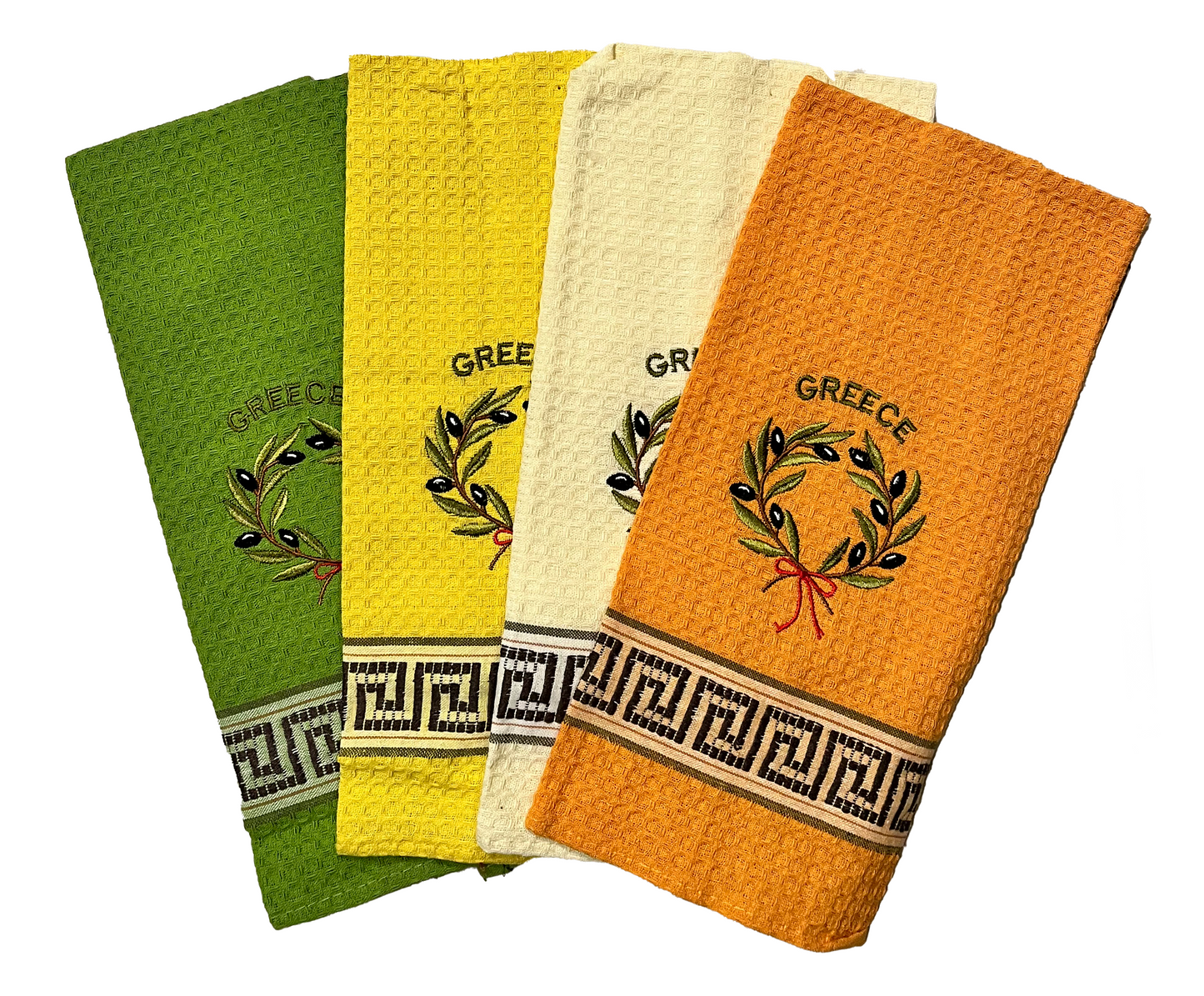Dish Towel- Olive Branch - Set of Four