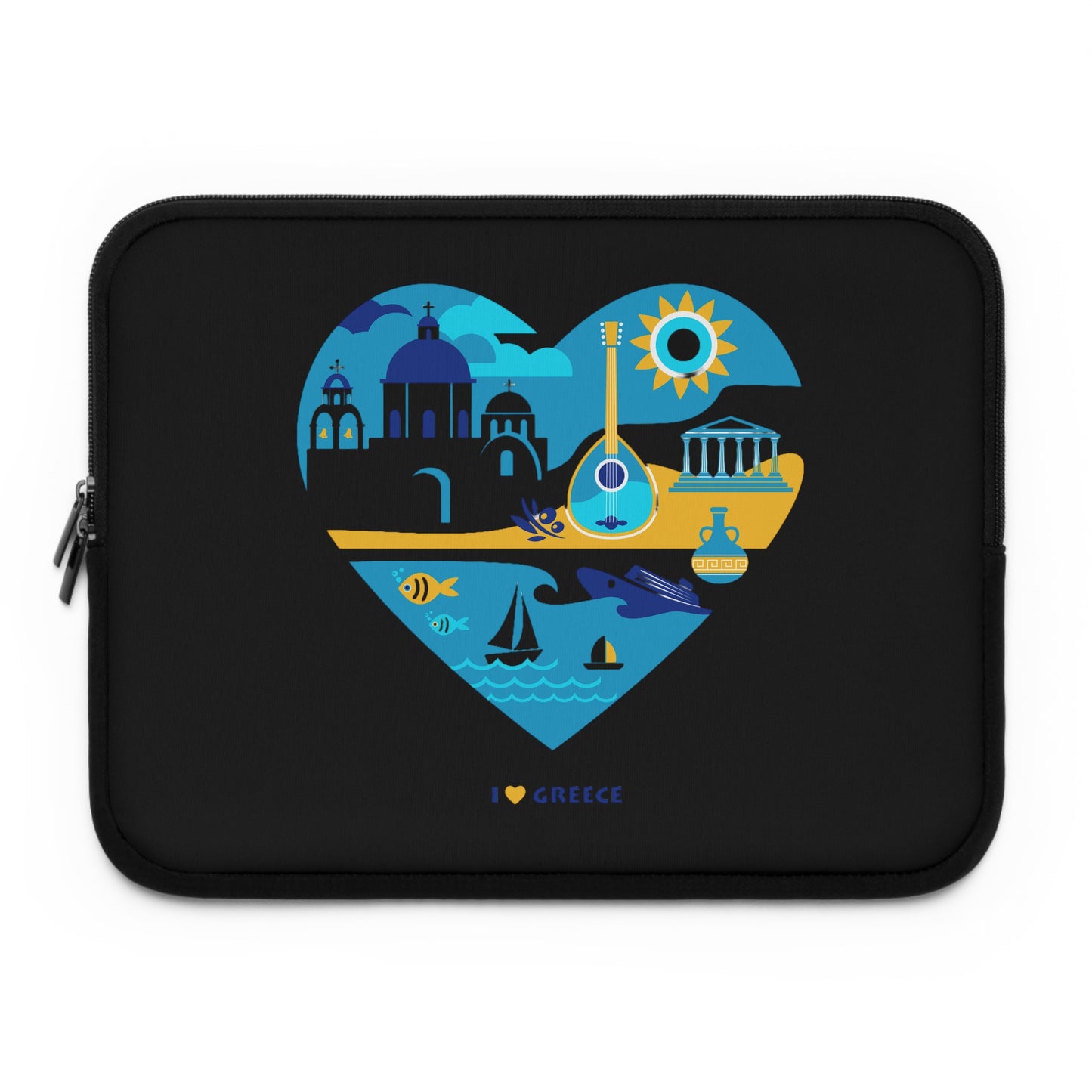 Mediterranean Style Heritage 13" Laptop Sleeve