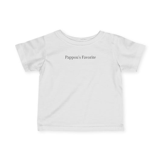 Pappou's Favorite Infant Tee - Adorable Baby Shirt Gift for New Grandparents