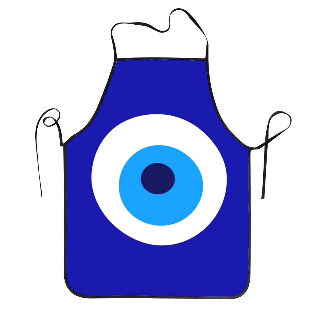 Kitchen Apron with Greek Evil Eye "Mati"