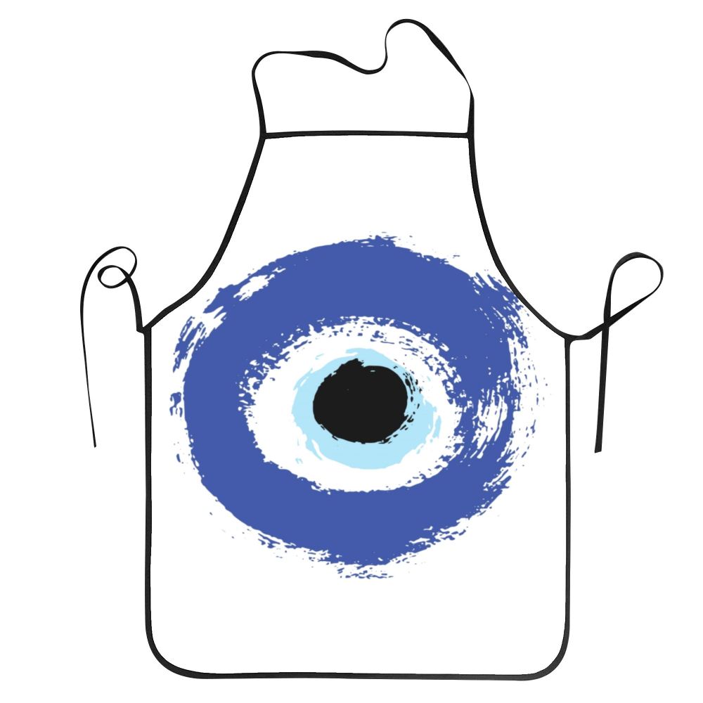 Kitchen Apron with Greek Evil Eye "Mati"