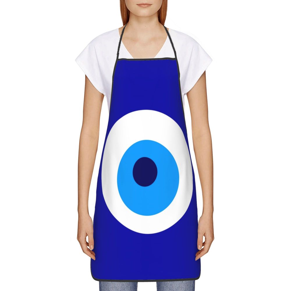 Kitchen Apron with Greek Evil Eye "Mati"