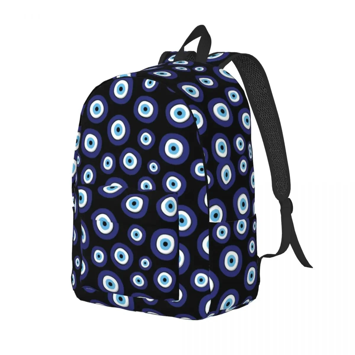 Mediterranean Evil Eye Pattern Canvas Backpacks