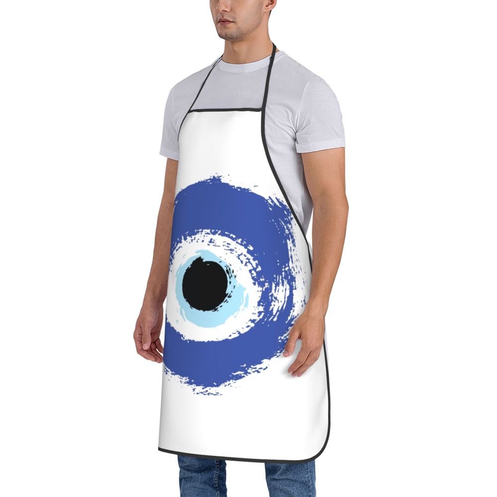 Kitchen Apron with Greek Evil Eye "Mati"