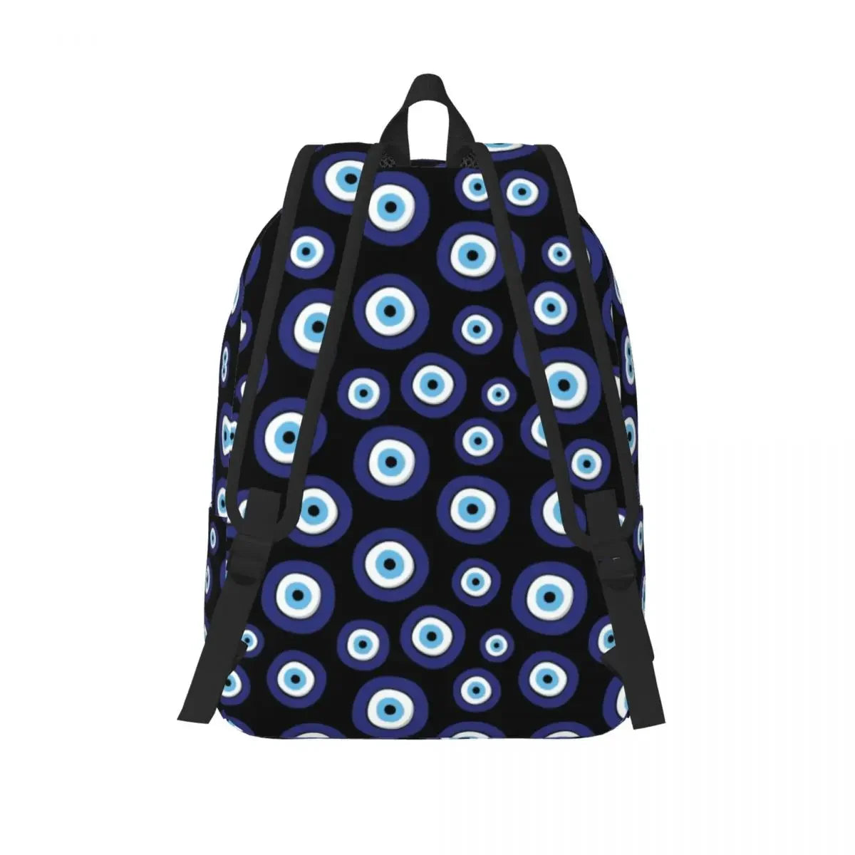 Mediterranean Evil Eye Pattern Canvas Backpacks